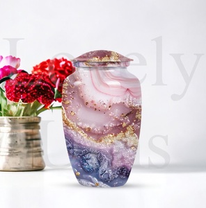 Urna vibrante con diseño en espiral, un innovador recurso para recordar a los seres queridos, urna funeraria para cenizas humanas, recuerdo decorativo. - Product Image 3