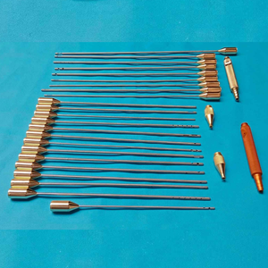 Ensemble de canules de liposuccion manuelles sur mesure, 17 pièces, adaptateur de poignée, certifié CE, léger, chirurgical - Product Image 1