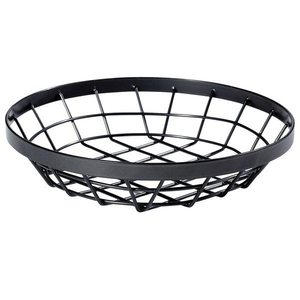 Fancy Design Round Shape Metal Iron Wire <b>Basket</b> Black Finished Eco-Friendly Multifunction for Tabletop Kitchen Fruits Vegetables - Product Image 6