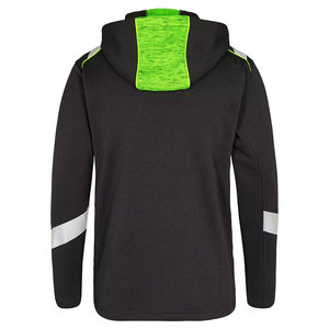เสื้อฮู้ดซิปสะท้อนแสงโพลีเอสเตอร์แบบ Hi-Vis ปรับแต่งได้สำหรับงานก่อสร้าง เสื้อฮู้ดซิปแบบมองเห็นได้ชัดเจน - Product Image 6