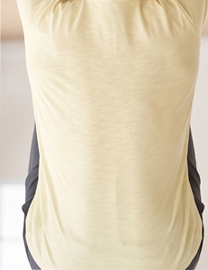 T-shirt à manches courtes oversize pour homme, col en V personnalisé, vêtements de yoga et de fitness, t-shirt de sport ample pour homme - Product Image 4