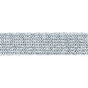 Bracelet manchette de luxe pour femme en argent 925 avec moissanite taille brillant rond, bijoux de mariage - Product Image 2