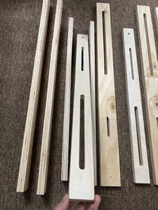 HLC Durable Industrial Design <b>Bunk</b> <b>Bed</b> Headboard with Storage Steel Support Struts Pine <b>Wood</b> & Plywood Construction Multi-Sized - Product Image 2