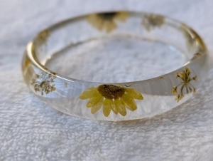 Handmade Floral Bangles with Resin and Dried <b>Flowers</b> Resin Bangles & <b>Bracelets</b> for Women New Collection Angel Style Jewelry - Product Image 5