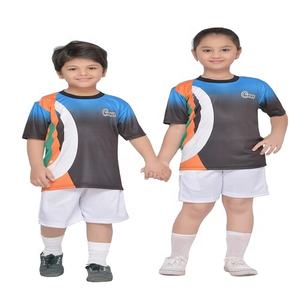 Nueva Camiseta con estampado digital de diseño personalizado para niños y niñas con uniformes deportivos de medio pantalón - Product Image 3