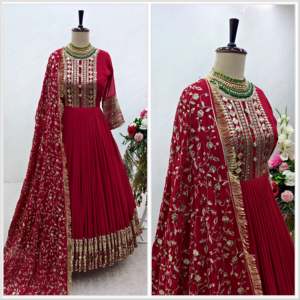 Ensemble élégant pour femmes avec pent et dupatta brodés, robe élégante - Product Image 2