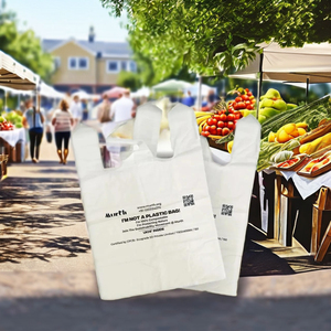 Sacs de courses en polybutylène téréphtalate (PBAT) à découpe en W, impression flexographique, thermoscellables, emballage PE biodégradable et compostable, Haryana, commandes personnalisées acceptées - Product Image 6