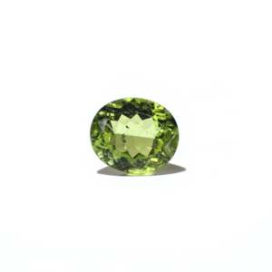 Natural Oval Cabochon Peridot 5.45 Carat Loose Gemstone for Fine Jewelry - Product Image 1