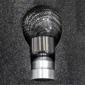 D1SPEC 42mm Ball Shape Universal Manual Automatic Gear Shift Knob Real Carbon Fiber Racing Car Shifter <b>Interior</b> <b>Accessory</b> - Product Image 1