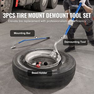 Outil de montage et de démontage pour pneus de camion de 22,5 et 24,5 pouces, pour pneus radiaux, diagonaux et tubeless, et outil de réparation - Product Image 2