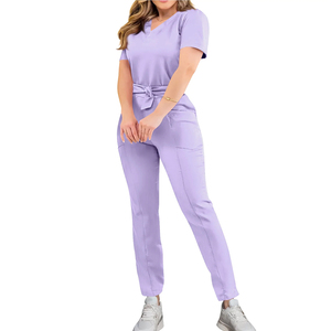 Conjuntos de Uniformes Médicos de Buena Calidad, Antiarrugas, Tejido de Punto Elástico, con Talla Personalizada - Product Image 4