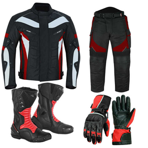 Chaqueta de Motocicleta de Cuero Unisex Personalizada al por Mayor OEM XPERT MANUFACTURING CO, Equipo de Protección para Carreras, Bordado 3D, Impresión Digital - Product Image 1
