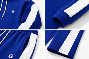OEM ODM Ensembles de survêtements pour hommes, sweats à capuche et pantalons de jogging, en molleton personnalisé, vêtements de sport décontractés, fournisseur en gros - Product Image 4