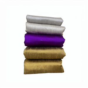 Tissu en Soie Brute Dupionne Pure de Qualité Supérieure, Matière Textile de Luxe pour Vêtements, Fournisseur en Gros, Textiles Artisanaux de Créateur - Product Image 1