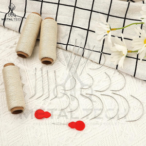 Kit d'outils de pose d'extensions capillaires à prix d'usine, bobines de fil, aiguilles droites courbées en C, enfile-fils, ensemble de fournitures de salon - Product Image 6