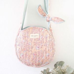 Bindi Atelier Floral <b>Quilted</b> Round Shoulder Bag Cotton Bohemian Style <b>Single</b> Strap All Seasons Handmade Cotton Shoulder Tote Bag - Product Image 1