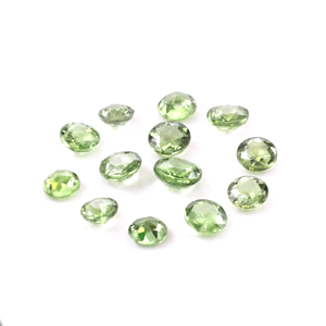 Saphirs verts naturels non traités, ronds calibrés 4 mm, pierres précieuses de saphir vert naturel facettées pour la création de bijoux - Product Image 4