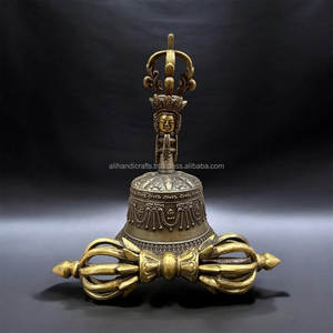 Campana Tibetana de Meditación Clear-Tone – Set Ritual de Ghanta Vajra de Latón Hecho a Mano para Estudios de Yoga y Espacios Espirituales - Product Image 6