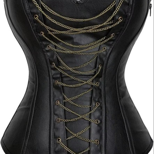 คอร์เซ็ตของผู้หญิงวินเทจชุดกระชับสัดส่วนเซ็กซี่แบบโอเวอร์บัสท์คอร์เซ็ทหนังระบายอากาศทันสมัยสำหรับขนาดใหญ่พิเศษ - Product Image 1