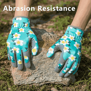 Gants de jardin à imprimé floral, longueur poignet, en polyester et coton respirant, style doux, pour usage domestique, printemps-été - Product Image 4