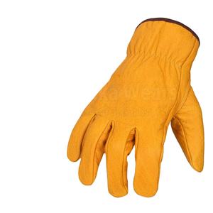 Guantes de seguridad para conductor con diseño personalizado, MOQ bajo, material de cuero duradero, antideslizantes, para trabajo y transporte. - Product Image 1
