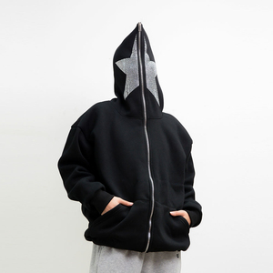 Best Selling 2026 Winter Arrival Men Thick Fleece Blank Full Face <b>Zip</b> <b>up</b> <b>Hoodies</b> for Sale in Cheap Rates Rhinestone <b>Hoodies</b> - Product Image 1