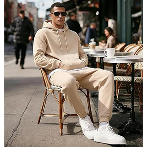 Conjunto Deportivo con Capucha para Hombre, Pantalones Jogger Casuales y Sudadera con Cierre, Ropa Deportiva para Gimnasio, Estilo Diario - Product Image 6