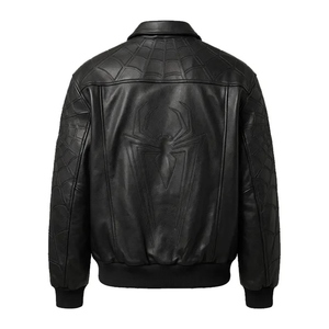 Chaqueta de Cuero Genuino Premium, Estilo Motero Clásico, Prenda Exterior Informal Vintage para Hombre y Mujer, Ropa de Moda Personalizada - Product Image 4