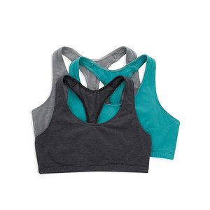 Women Sports <b>Bra</b> High Support Breathable Racerback Yoga Running Fitness Workout Top Light <b>Blue</b> Gray Navy - Product Image 3