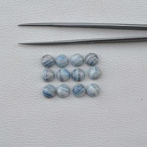 7mm Natural azul Rodocrosita redondo liso cabujón IGI certificado piedras preciosas sueltas joyería hecha a mano del fabricante indio - Product Image 4