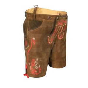 Shorts en cuir Lederhosen durables pour hommes, solides, décontractés, à boutons, écologiques pour une utilisation durable - Product Image 4