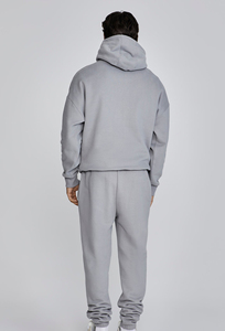 Ensemble de survêtement personnalisé coupe ample 600 g/m² avec épaules tombantes, sweat à capuche et pantalon de survêtement en molleton épais de haute qualité - Product Image 4