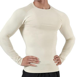 Camisetas Deportivas de Compresión para Hombre, Manga Larga, Secado Rápido, Personalizables, 100% Algodón, Cuello Redondo - Product Image 1