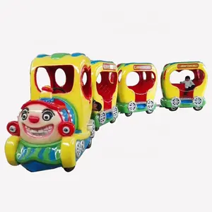 Современные Аттракционы manege forain, лидер продаж, самый популярный детский поезд для парка, Электрический мини-поезд без трека