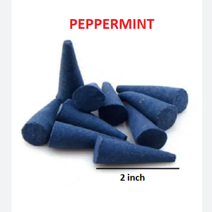 Natural Peppermint <b>Cones</b> Wholesale Supply From Best Brand <b>Incense</b> <b>Cones</b> (Blue) - Product Image 1