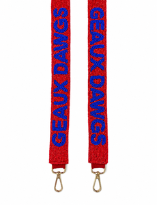 Sangle de sac à bandoulière personnalisée en perles de verre faites à la main pour les Georgia Bulldogs, sangle de sac pour le jour du match, OEM ODM Vente en gros Inde - Product Image 4