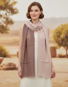 100% LINEN OMBRE SHADED <b>SHAWL</b> OR <b>SCARF</b> - Product Image 2