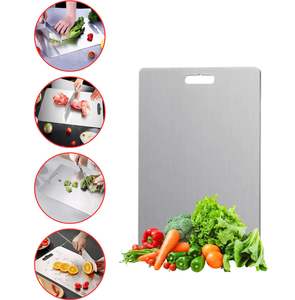 Tablas de Cortar de Acero Inoxidable para Cocina Moderna, Hogar y Hotel, 1.5 cm de Grosor, Antibacterianas, Aptas para Lavavajillas - Product Image 6