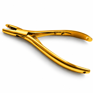 Gold <b>Hair</b> Extension Pliers Metal <b>Tool</b> for Installation and <b>Removal</b> - Product Image 5