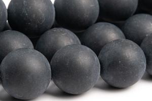 ลูกปัดหินอาเกตแท้ธรรมชาติ สีดำด้าน รูปทรงกลม สำหรับทำเครื่องประดับ สร้อยข้อมือ งานฝีมือ DIY - Product Image 6