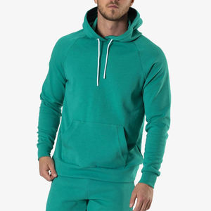 Ensemble de survêtement personnalisé pour homme en molleton épais à capuche, pantalon de jogging vert émeraude, style streetwear hip-hop, coupe oversize à épaules tombantes - Product Image 5