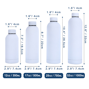 Gourde isotherme sport à toucher doux 500 ml 750 ml 25 oz en acier inoxydable isolé pour le camping - Product Image 6