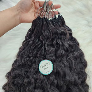ผมต่อ GUGU HAIR แท้ 100% ผมเวียดนามแบบดิบ  ถักโครเชต์  แบบผมหยิกพม่า  ขนาด 16 นิ้ว  หนังกำพร้าผมครบ  แบบเย็บสองชั้นด้วยเครื่องจักร - Product Image 2