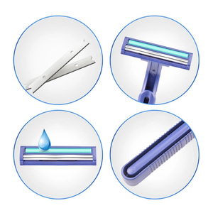 Juego Profesional de 10 Maquinillas de Afeitar Desechables de Alta Calidad para Cabeza y Barba, con Doble Cuchilla, para Piel Sensible, con Logotipo Personalizado y Barra de Afeitado - Product Image 4