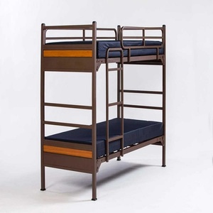 Modern Heavy Duty Metal Bunk <b>Bed</b> For Students Perfect For Dormitory Living School Hostels And Hotels With <b>Space</b> <b>Saving</b> Design - Product Image 3