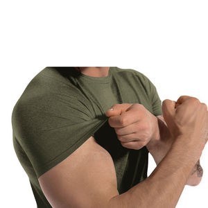 T-shirt pour homme, fabricant de vêtements de sport, 140 grammes, 100% polyester, col en V, manches courtes, jersey, écologique, coupe classique, motif - Product Image 4