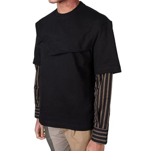 Camiseta de Manga Larga de Doble Capa para Hombre, Personalizada 2026, con Bolsillos, Talla Grande, 100% Algodón, Ecológica, de Secado Rápido, Estilo Urbano - Product Image 5