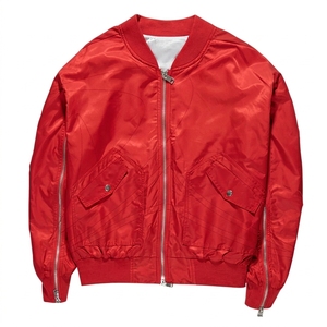 Men's Retro Reversible Leather Bomber <b>Jacket</b> Winter Stand Collar Windproof <b>Fleece</b> <b>Lined</b> Zipper Casual <b>Jacket</b> - Product Image 5