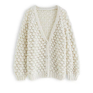 Cardigan pour femmes, tissu léger et doux, manches longues, chaud, confortable, décontracté, élégant - Product Image 1