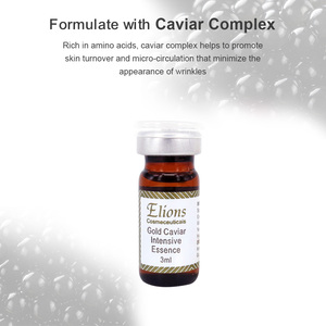 Ampolla Facial Líquida Antienvejecimiento, Iluminadora, Blanqueadora e Hidratante con Extracto de Caviar, Escualano y Rosa Mosqueta para Cuello y Rostro - Product Image 3